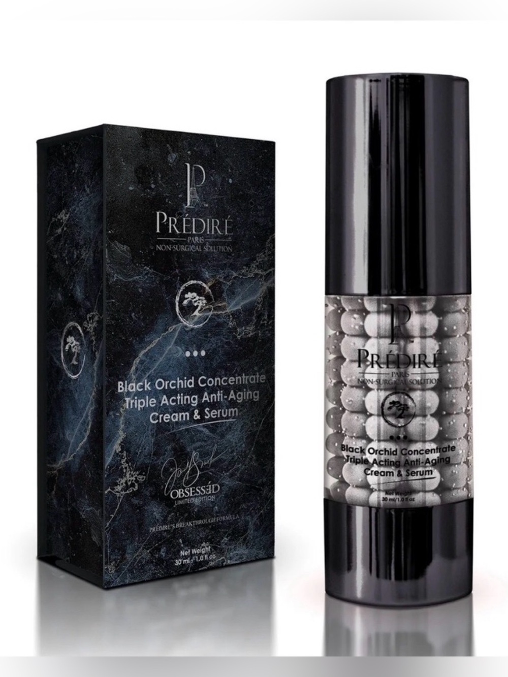 Predire Black Orchid Concentrate Triple Acting Anti-Aging Cream & Serum DUO